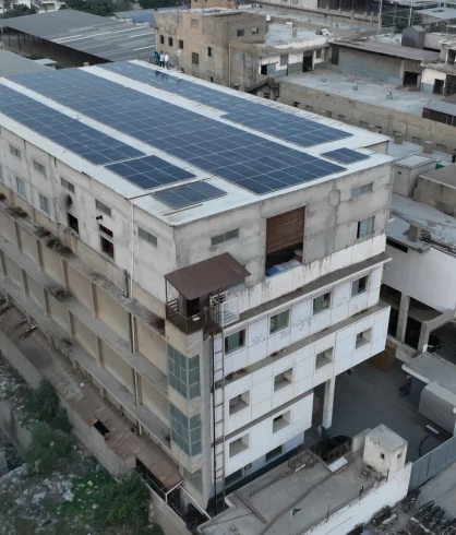 Rooftop solar installation photographed in the NAT Solar Shoot archive