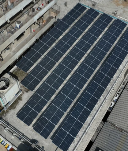 Rooftop solar installation photographed in the NAT Solar Shoot archive