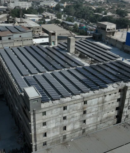 Another view of the Danpak Food solar installation