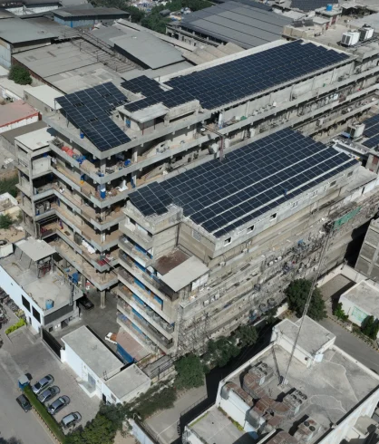 Another view of the Danpak Food solar installation