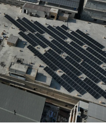Another view of the Habitt solar installation