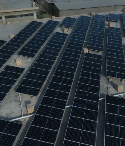 Another view of the Habitt solar installation
