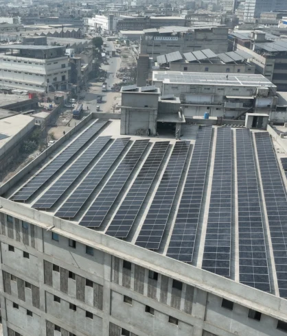 Another view of the Regent Packages solar installation