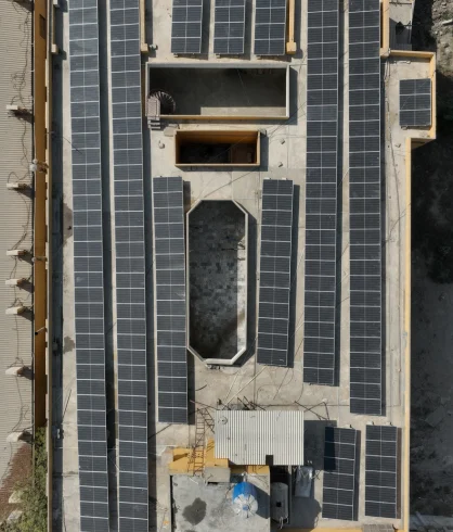 Another view of the Wonder Bread solar installation